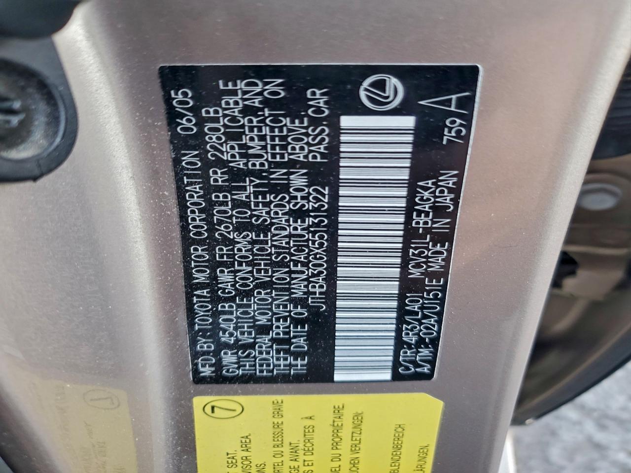 Lexus Es 330 Image 12