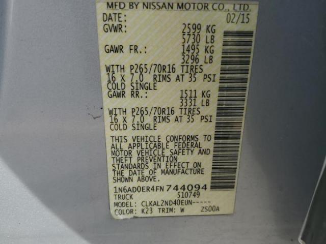 Nissan Frontier S Image 12