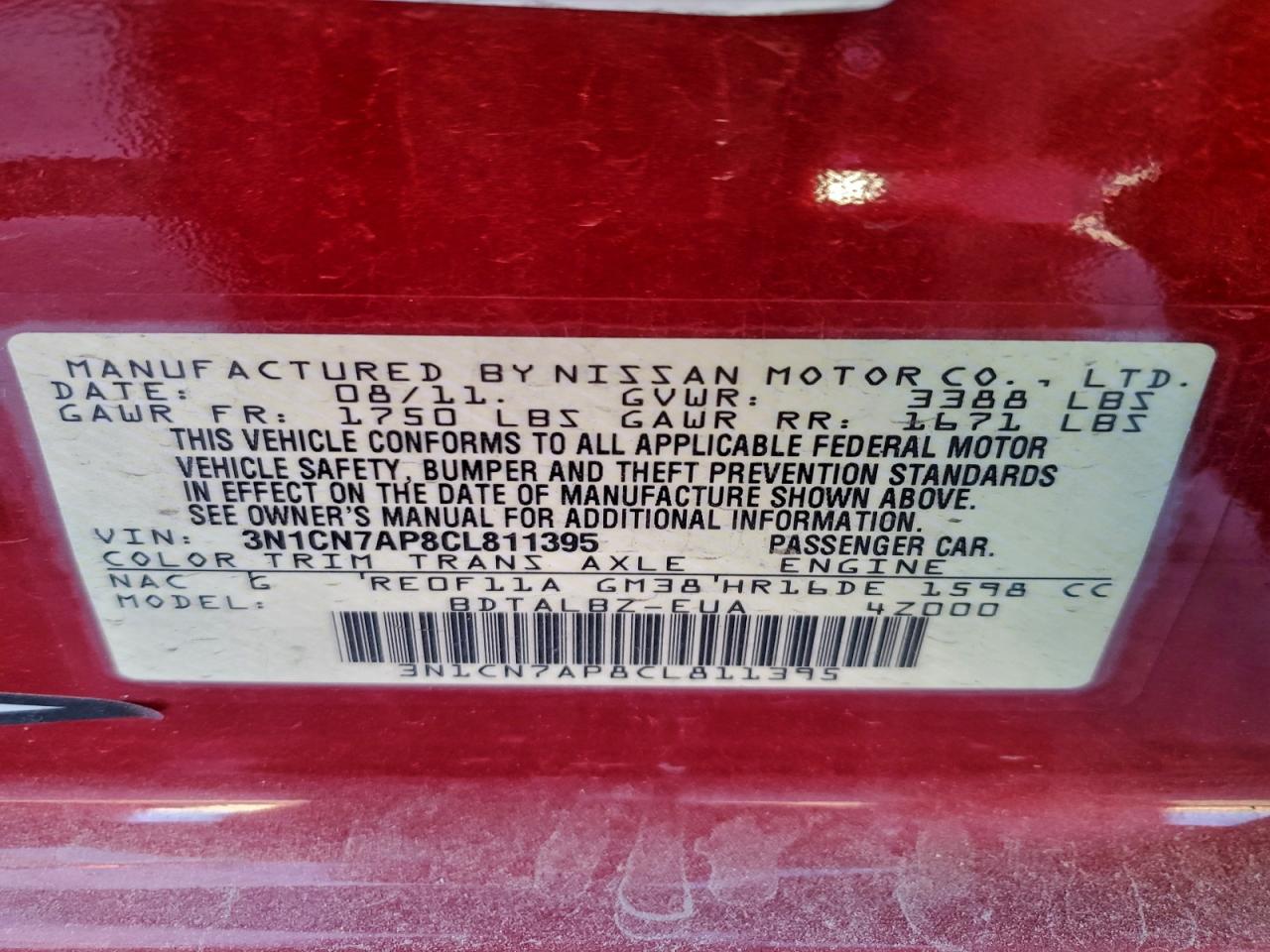 Nissan Versa S Image 12