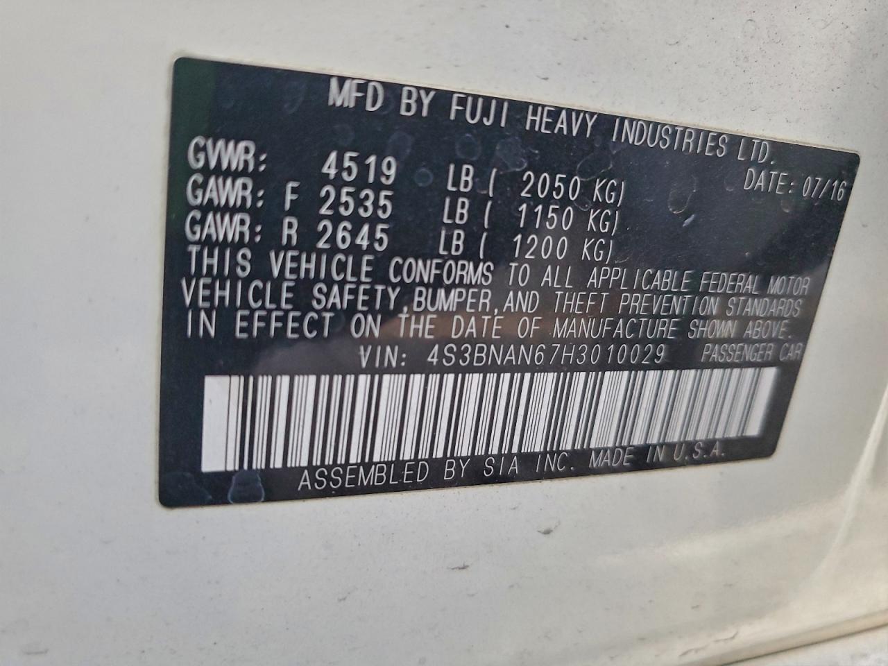 Subaru Legacy 2.5i Limited Image 11