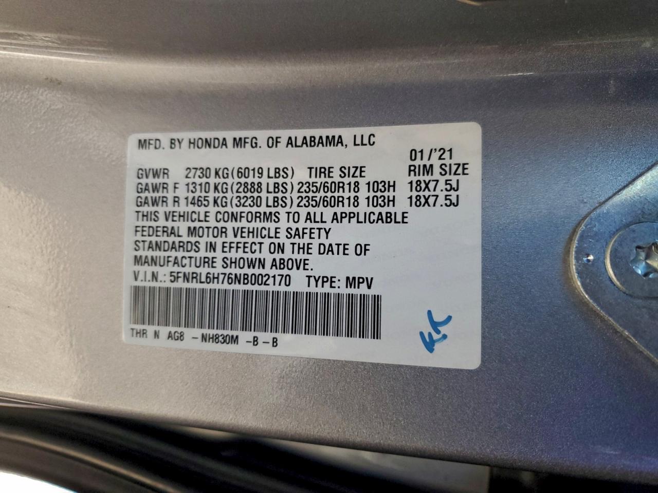 Honda Odyssey Exl Image 4