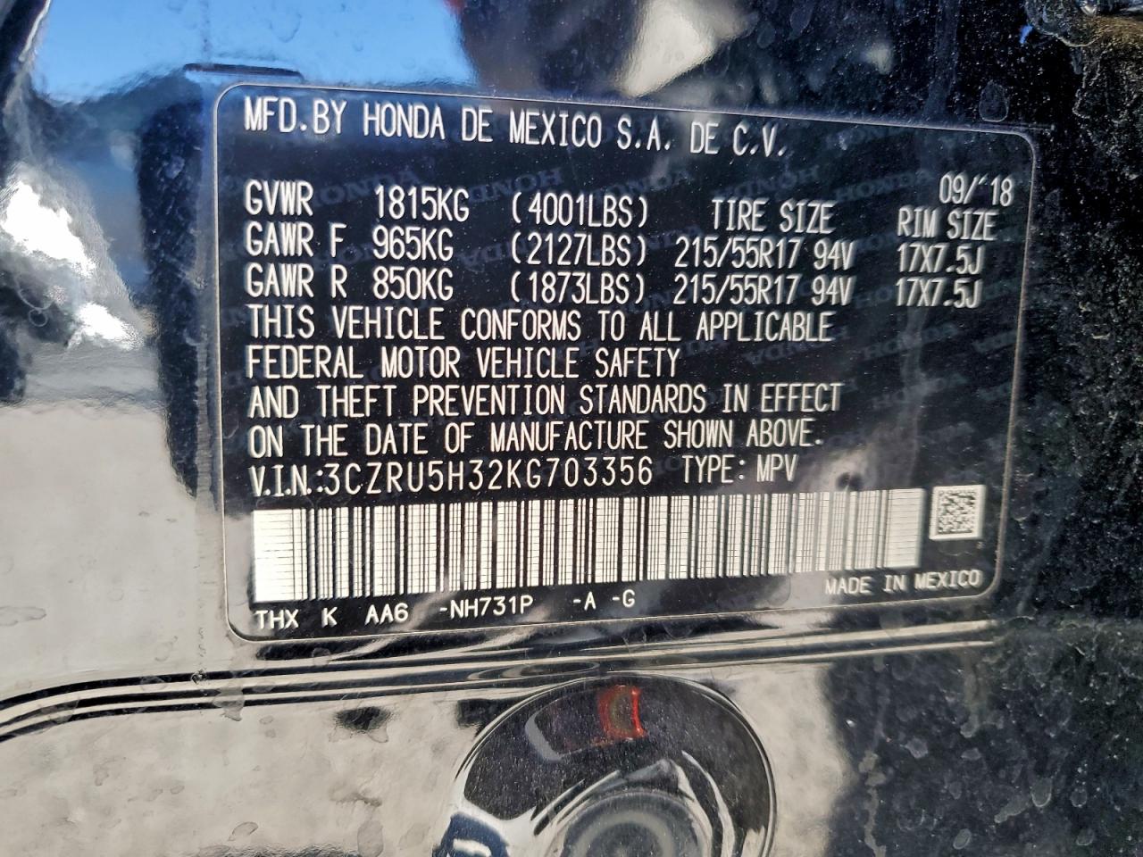 Honda HR-V Lx Image 14