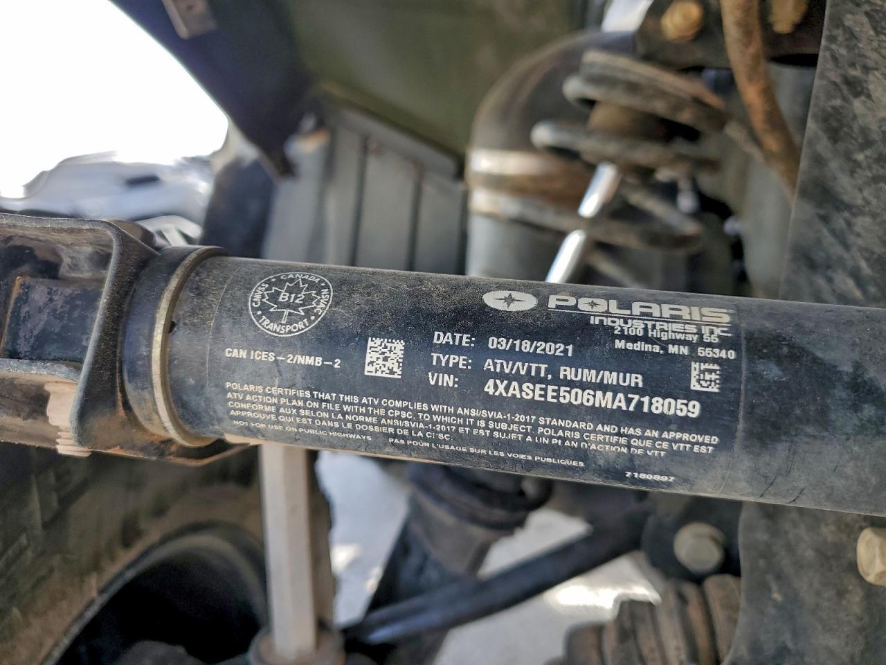 Polaris Atv 450 H.o. Eps Image 9