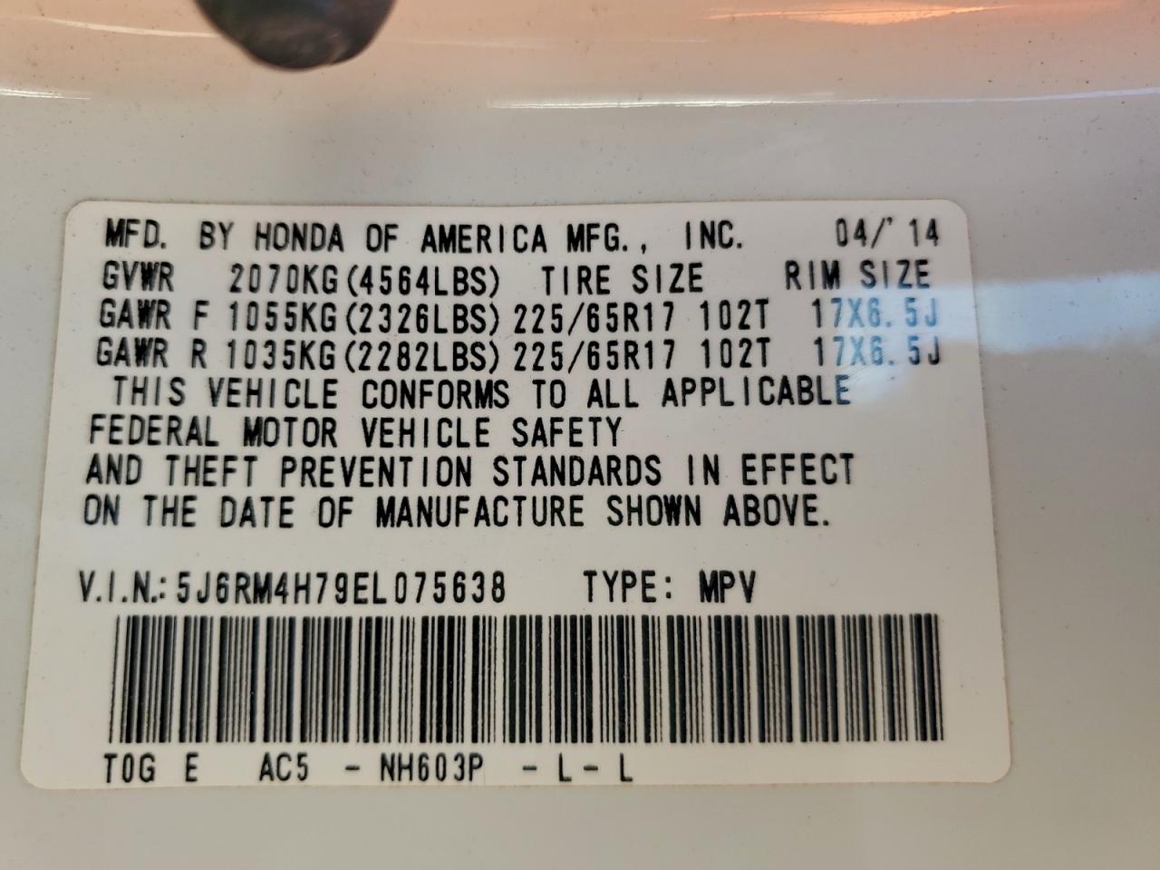 Honda Crv Exl Image 9