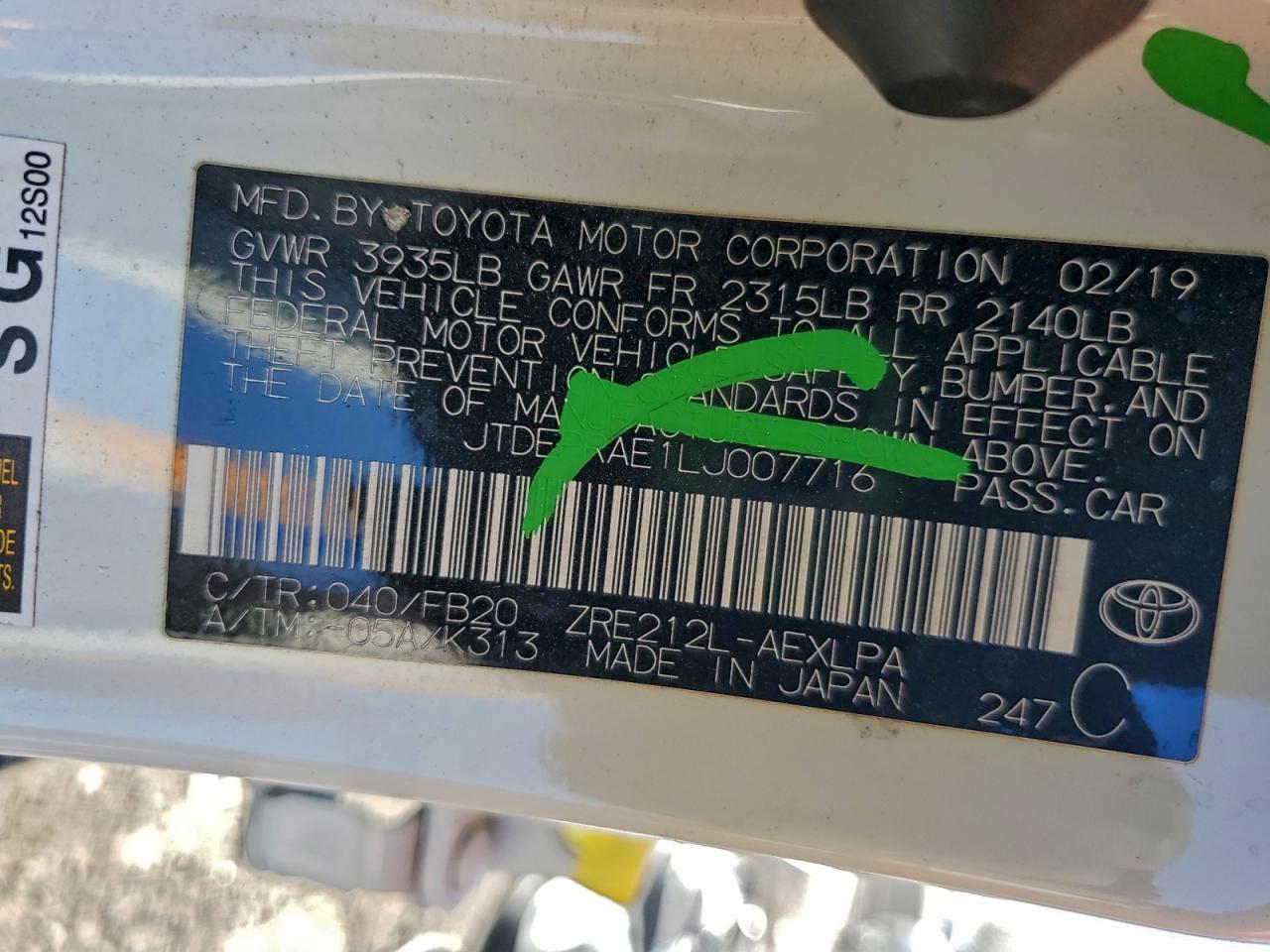 Toyota Corolla Le Image 8