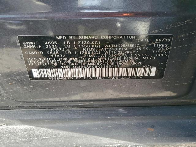 Subaru Outback 2.5i Premium Image 10