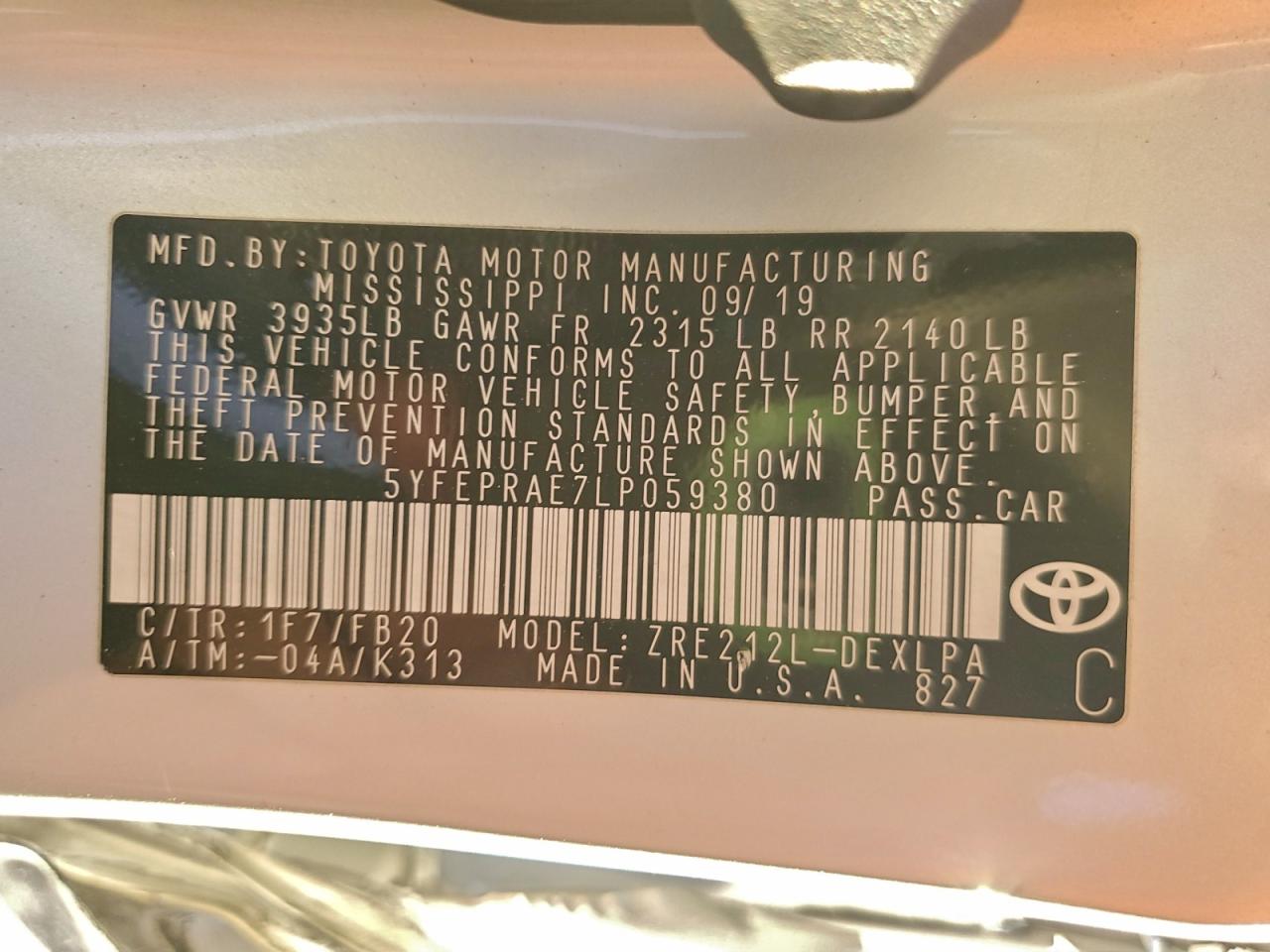 Toyota Corolla Le Image 12