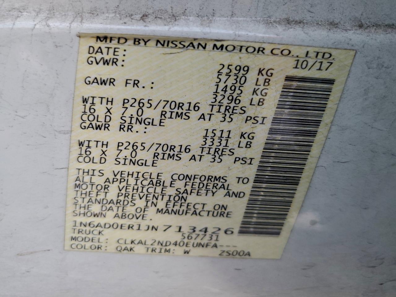 Nissan Frontier S Image 3