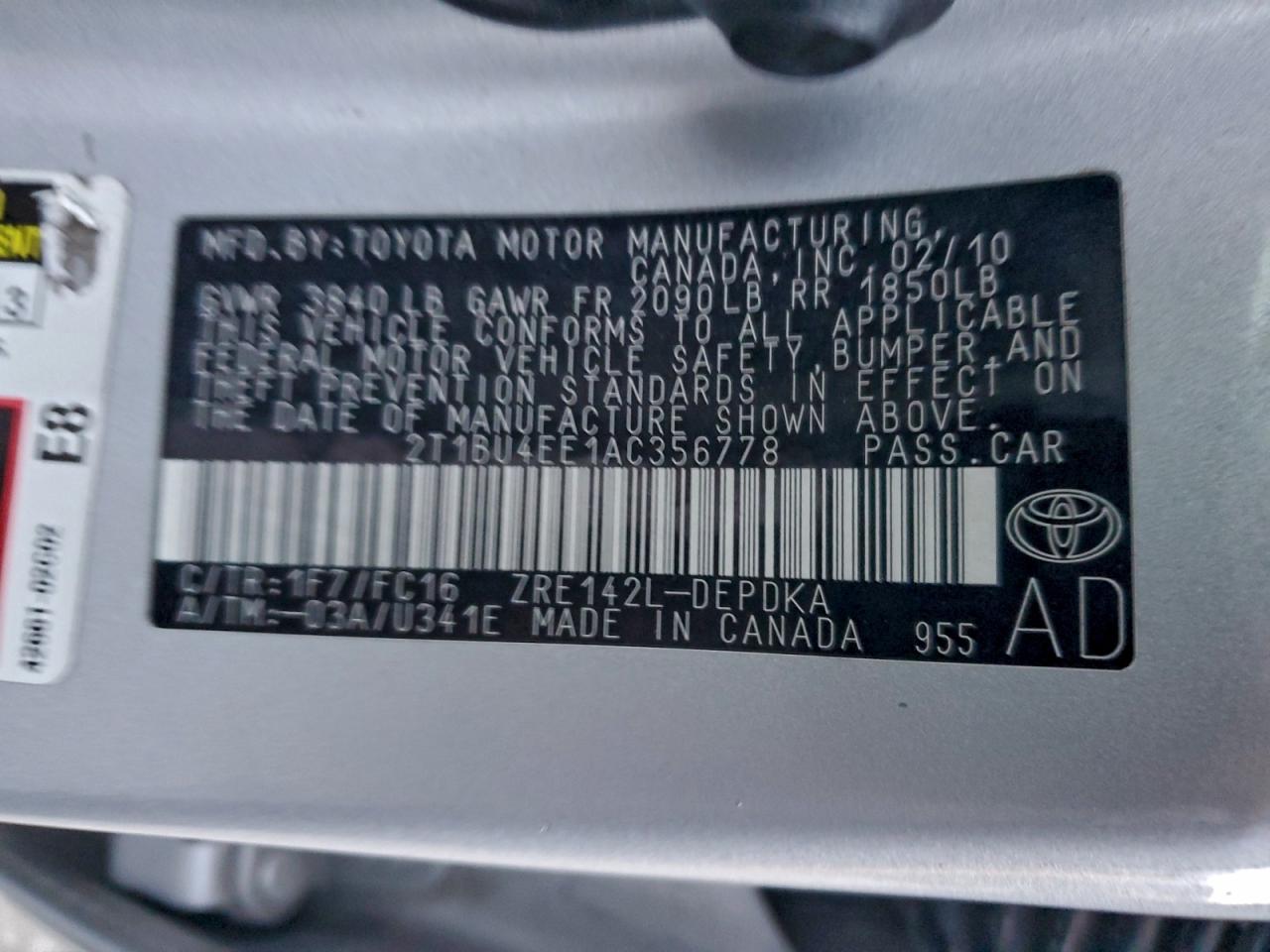 Toyota Corolla Base Image 7