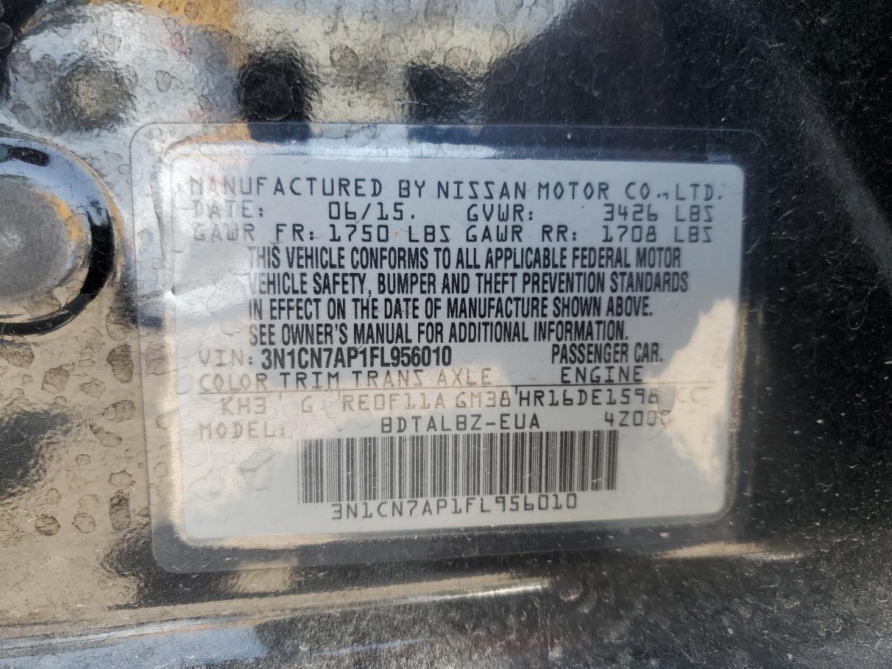 Nissan Versa S Image 9