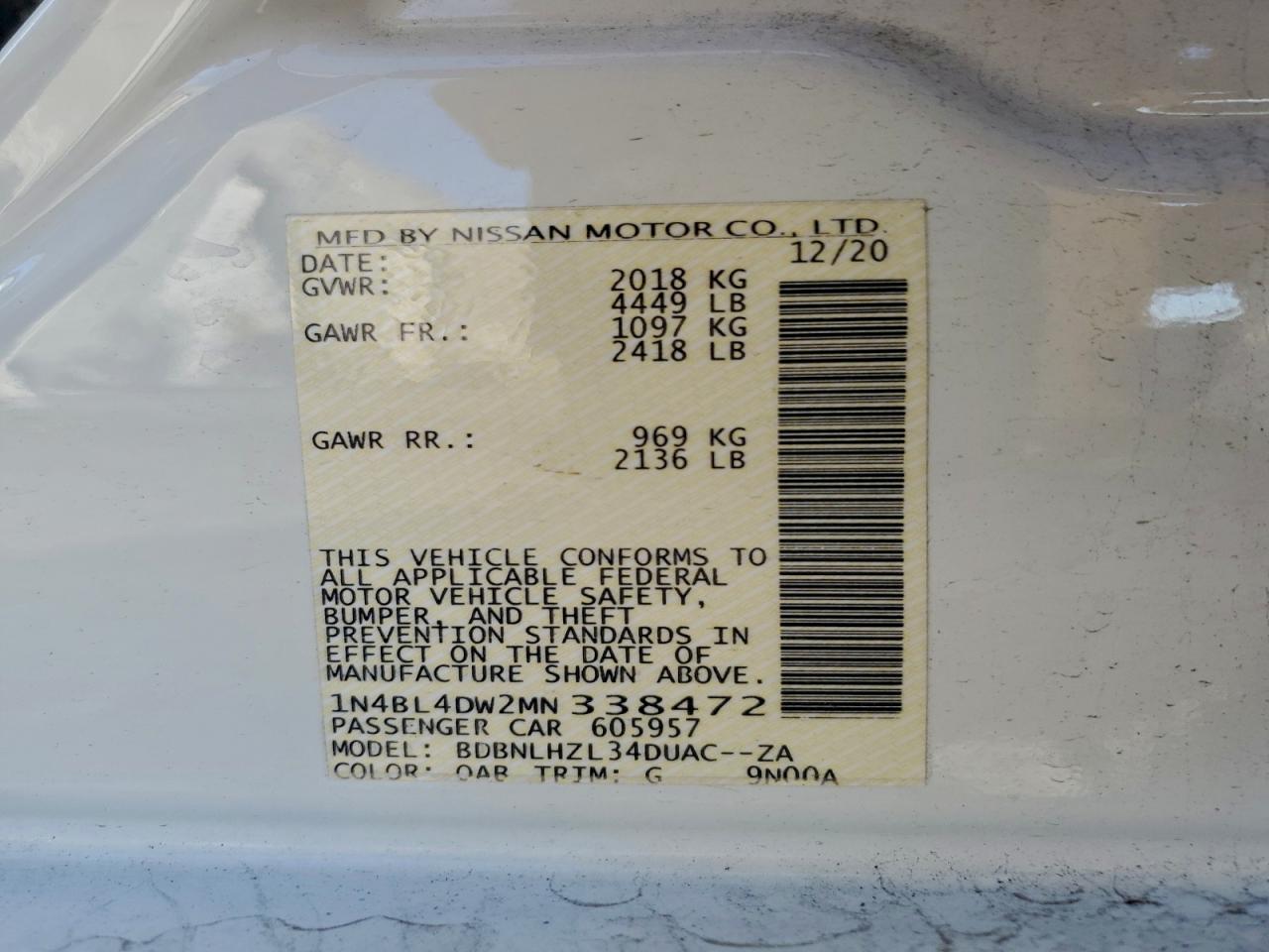 Nissan Altima Sv Image 11