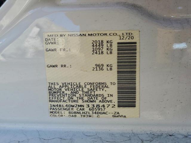 Nissan Altima Sv Image 11