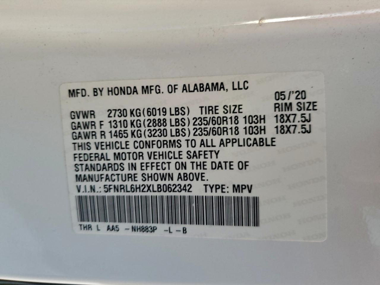 Honda Odyssey Lx Image 12