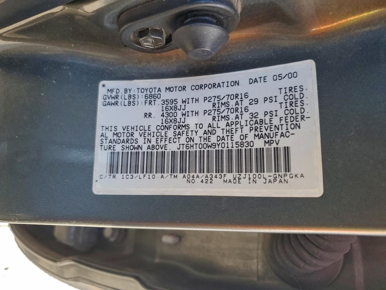 Lexus Lx470 470 Image 13